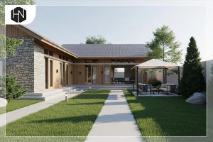 طراحی و ساخت باغ ویلا ساده