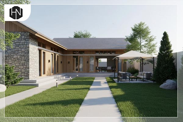 طراحی و ساخت باغ ویلا ساده