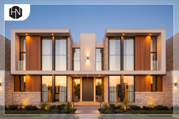 نمای ویلا دوبلکس کوچک